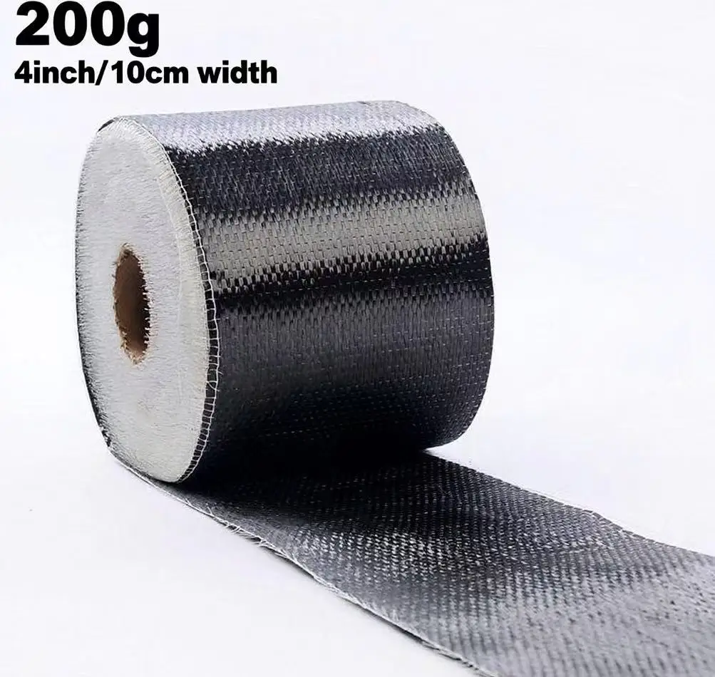 Crepe Pan Carbon - 12k 200gsm 4'/10cm UD Fabric, Wide