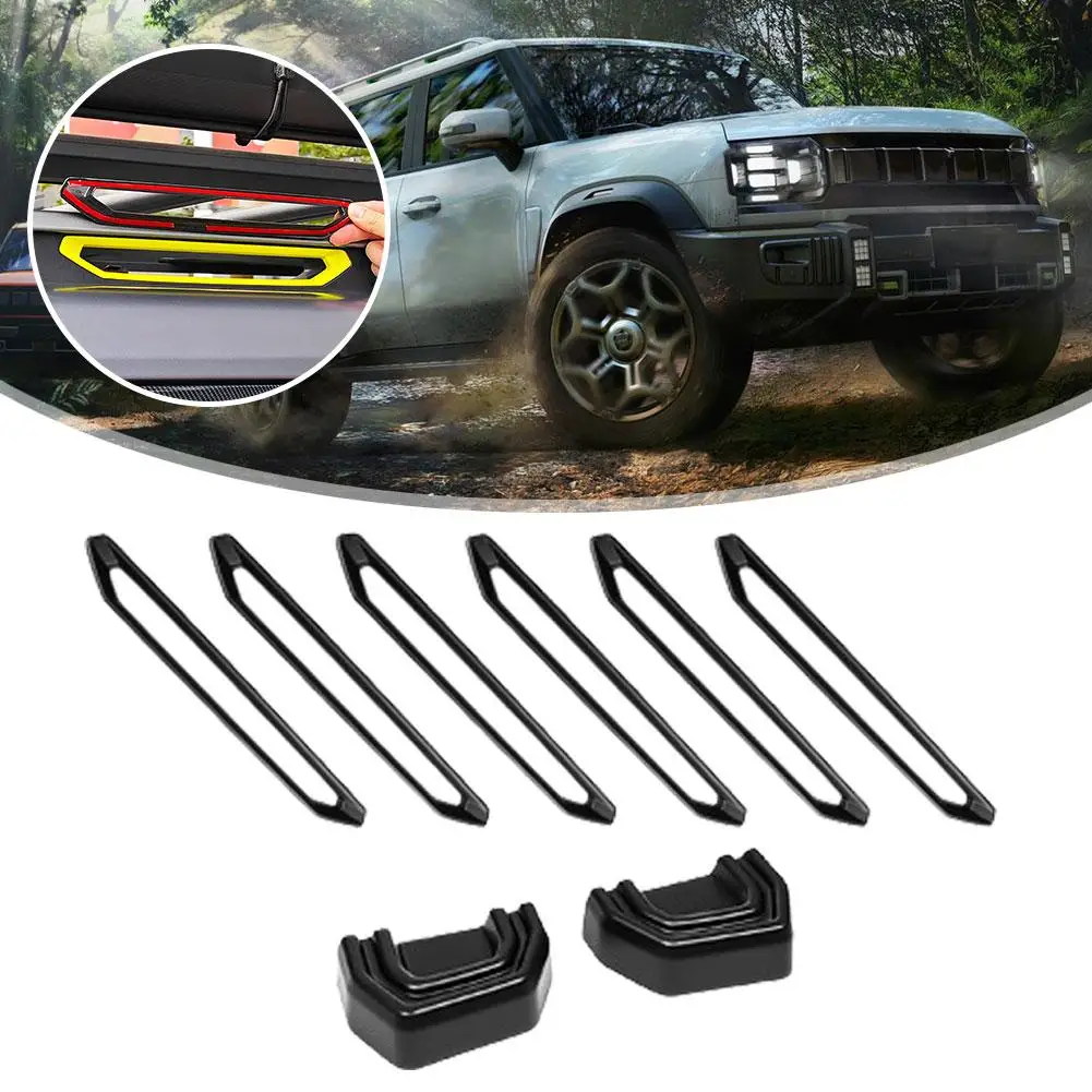 8PCS/Set New Jetour 2023 2024  - Crepe Pan Carbon 评论和价格