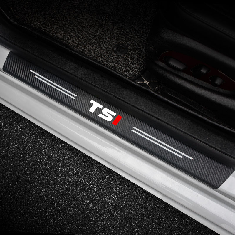Car Door Sill Plate Protector  - Crepe Pan Carbon 评论和价格